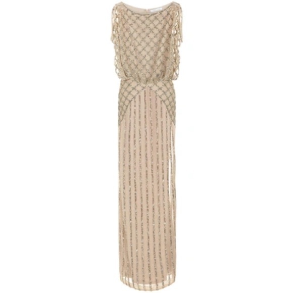 Rachel Gilbert - Yuliya Embellished Gown in Powder - Picture 2 of 6